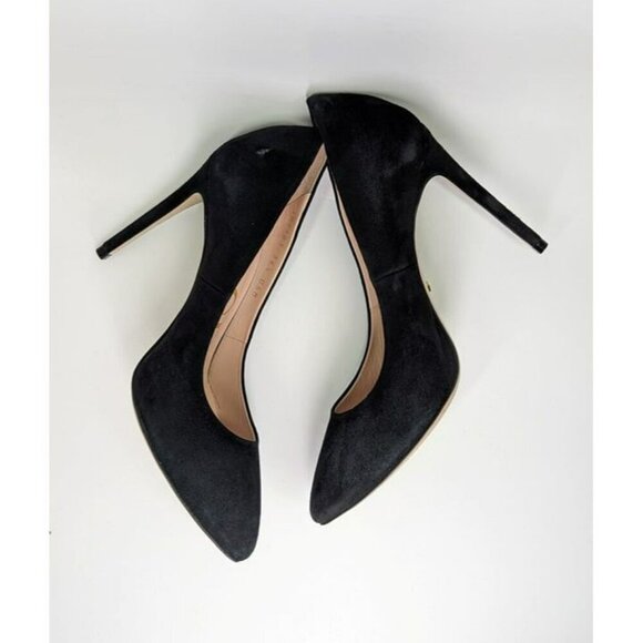 Gucci Women's Black Suede Point Toe Stiletto Heel Pump Size 36.5 (MSRP $720) - Picture 9 of 12